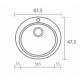 Νεροχύτης Γρανιτένιος Sanitec Classic Granite 316 (Ø48) Βαρέως Τύπου Granite Grey 04 Νεροχύτης Γρανιτένιος Sanitec Classic Granite 316 (Ø48) Βαρέως Τύπου Granite Grey 04